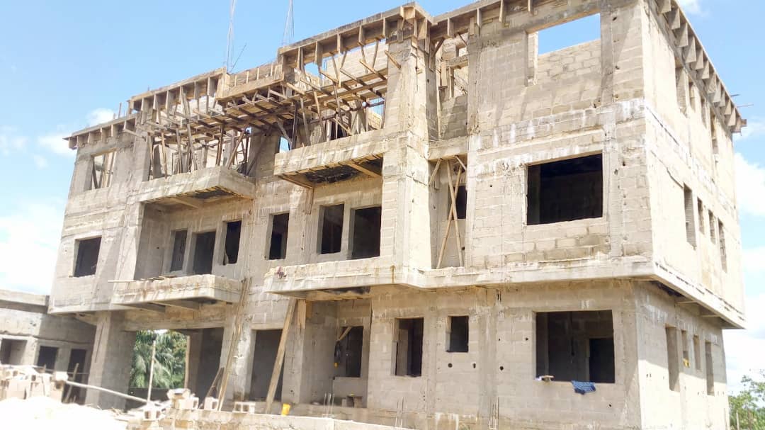 Modern multi-story building under construction — Commercial project in Asaba, Delta State